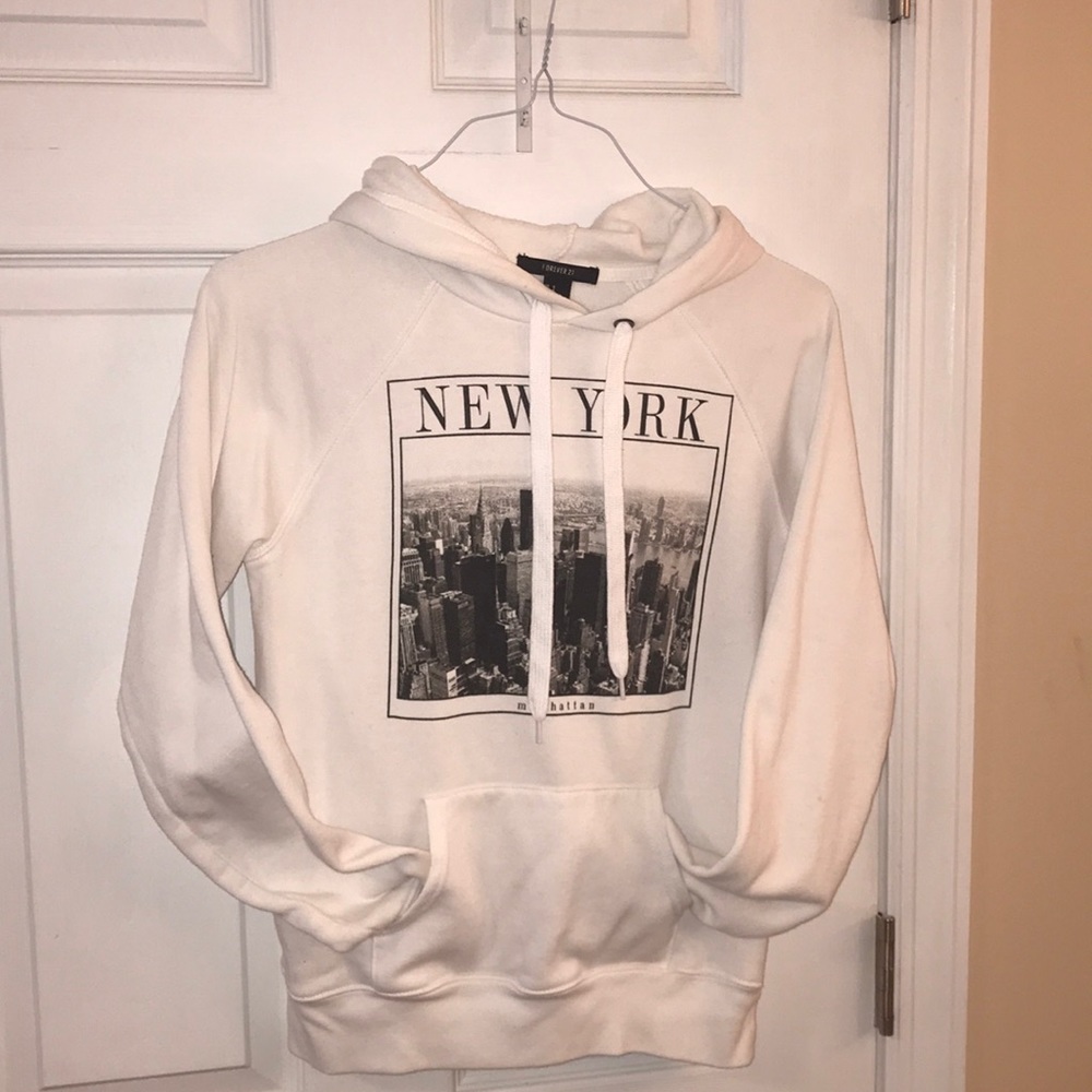 White Forever 21 Hoodie
